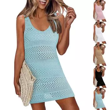 Женские повседневные платья, струящееся платье миди с короткими рукавами и завязкой с V-образным вырезом. Женское летнее платье макси с короткими рукавами и V-образным вырезом. L чёрный