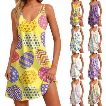 Женские повседневные платья, струящееся платье миди с короткими рукавами и завязкой с V-образным вырезом. Женское летнее платье макси с короткими рукавами и V-образным вырезом. L бежевый