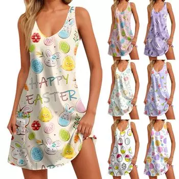 Женские повседневные платья, струящееся платье миди с короткими рукавами и завязкой с V-образным вырезом. Женское летнее платье макси с короткими рукавами и V-образным вырезом. L бежевый