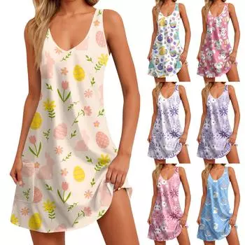 Женские повседневные платья, струящееся платье миди с короткими рукавами и завязкой с V-образным вырезом. Женское летнее платье макси с короткими рукавами и V-образным вырезом. M