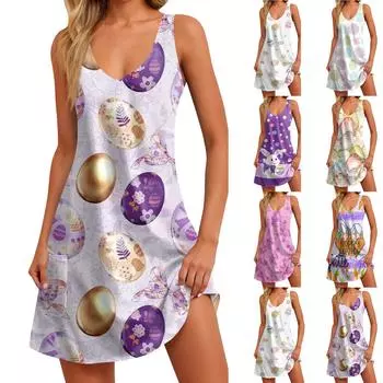 Женские повседневные платья, струящееся платье миди с короткими рукавами и завязкой с V-образным вырезом. Женское летнее платье макси с короткими рукавами и V-образным вырезом. L темно-фиолетового