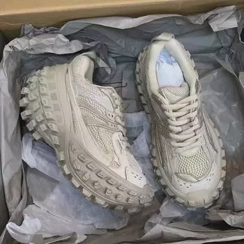 Женские повседневные сетчатые туфли Durian, визуально увеличивающие рост, весна 2024 г. бежевый