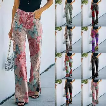 Женские повседневные широкие брюки, прямые брюки, брюки с высокой талией без пояса XXXXXL чёрный