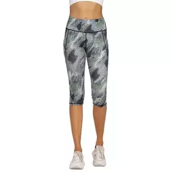 Женские повседневные спортивные брюки для фитнеса с карманами Slim Fit Yoga 7/10 L синий