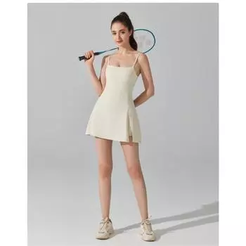 Женские повседневные спортивные платья с накладкой на грудь, дышащие, короткие S хаки