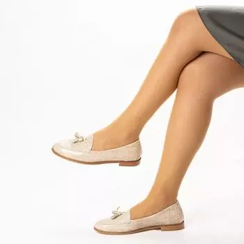 Женские повседневные стильные лоферы из натуральной кожи