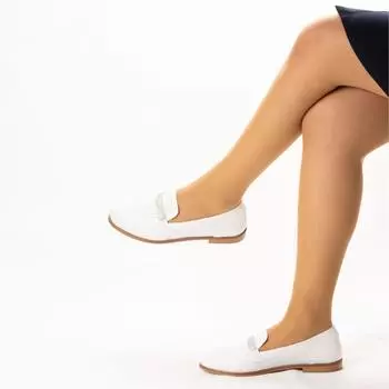 Женские повседневные стильные лоферы на плоской подошве из натуральной кожи