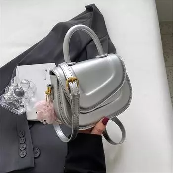 Женские повседневные сумки через плечо из искусственной кожи, модная женская сумка через плечо чёрный