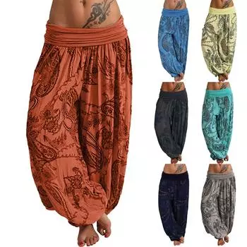 Женские повседневные свободные брюки больших размеров, однотонные брюки для йоги, женские брюки L чёрный