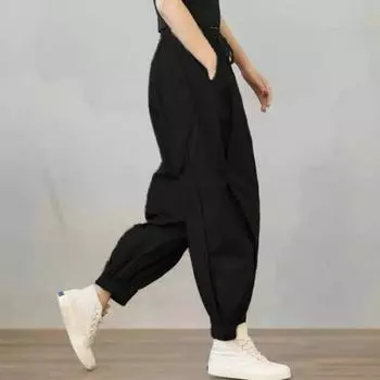 Женские повседневные свободные брюки-карго Harajuku, женские утягивающие шаровары, весна-осень, сезонная мода S хаки