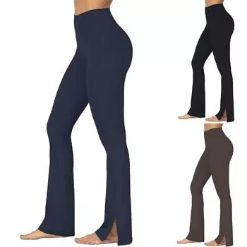 Женские повседневные свободные пляжные леггинсы с карманами M чёрный