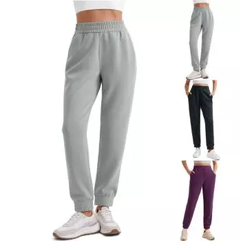 Женские повседневные свободные пляжные леггинсы с карманами M зелёный