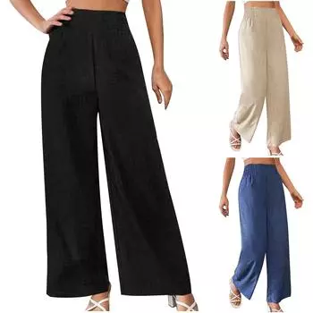 Женские повседневные свободные пляжные леггинсы с карманами M