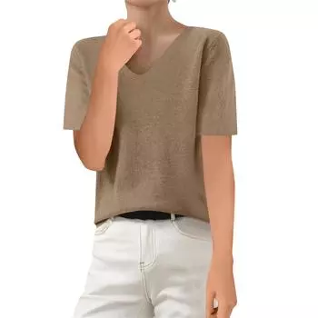 Женские повседневные свободные рубашки модные топы футболки футболки M чёрный