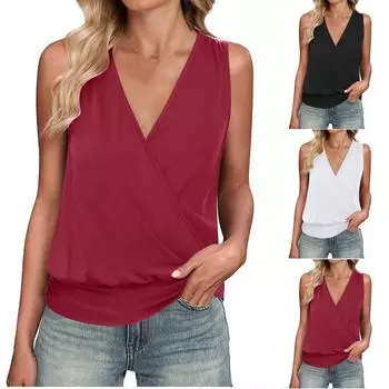 Женские повседневные свободные рубашки модные топы футболки футболки M чёрный