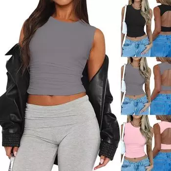 Женские повседневные свободные рубашки модные топы футболки футболки M синий