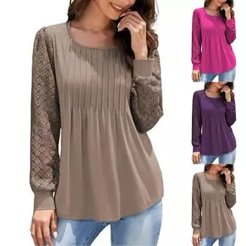 Женские повседневные свободные рубашки модные топы футболки футболки M чёрный