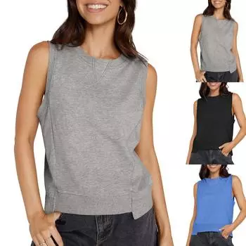 Женские повседневные свободные рубашки модные топы футболки футболки M чёрный