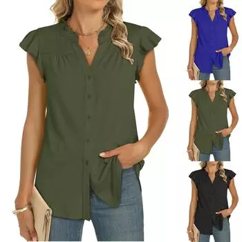 Женские повседневные свободные рубашки модные топы футболки футболки S