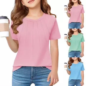 Женские повседневные свободные рубашки модные топы футболки футболки M синий