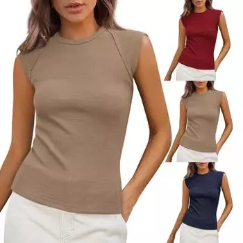 Женские повседневные свободные рубашки модные топы футболки футболки M чёрный