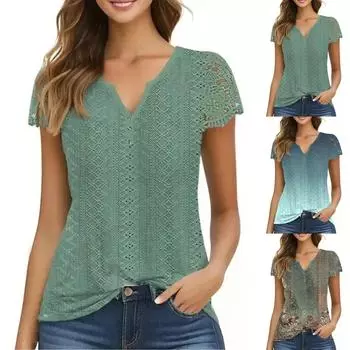 Женские повседневные свободные рубашки модные топы футболки футболки M чёрный