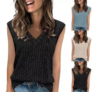 Женские повседневные свободные рубашки модные топы футболки футболки M чёрный