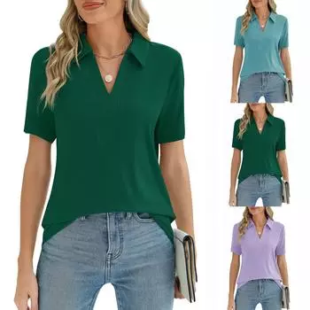 Женские повседневные свободные рубашки модные топы футболки футболки S чёрный