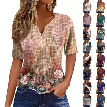 Женские повседневные свободные рубашки модные топы футболки футболки M