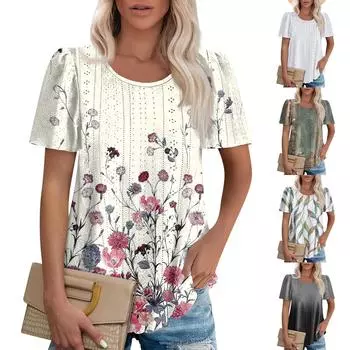 Женские повседневные свободные рубашки модные топы футболки футболки M винный