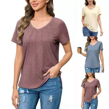 Женские повседневные свободные рубашки модные топы футболки футболки S