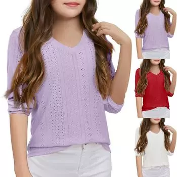 Женские повседневные свободные рубашки модные топы футболки футболки M чёрный