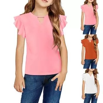 Женские повседневные свободные рубашки модные топы футболки футболки M чёрный