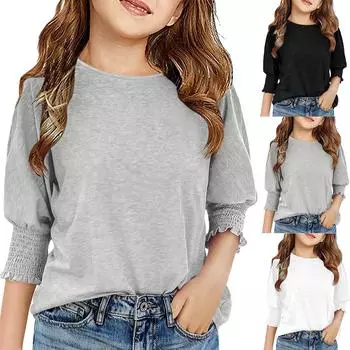 Женские повседневные свободные рубашки модные топы футболки футболки M чёрный