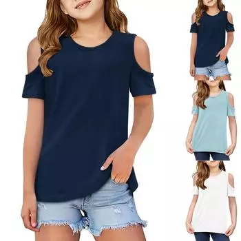 Женские повседневные свободные рубашки модные топы футболки футболки M чёрный