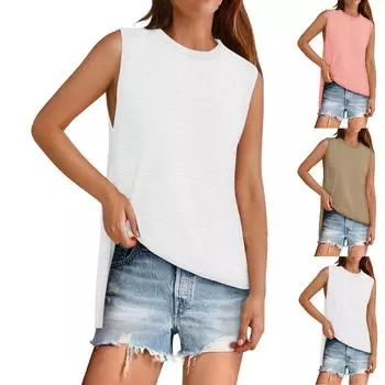 Женские повседневные свободные рубашки модные топы футболки футболки M чёрный