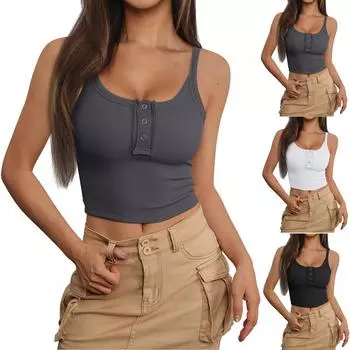 Женские повседневные свободные рубашки модные топы футболки футболки M чёрный