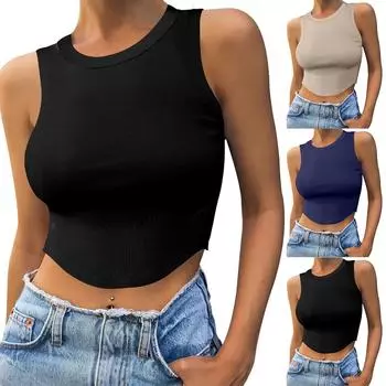 Женские повседневные свободные рубашки модные топы футболки футболки S чёрный