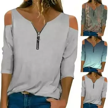 Женские повседневные свободные рубашки модные топы футболки футболки M чёрный