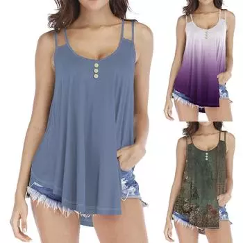 Женские повседневные свободные рубашки модные топы футболки футболки M чёрный