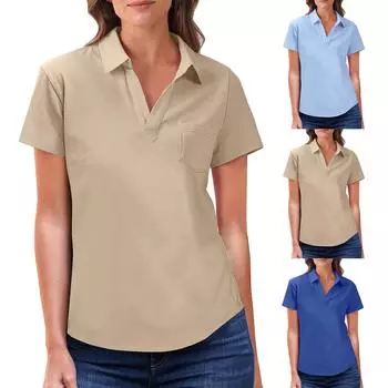 Женские повседневные свободные рубашки модные топы футболки футболки M зелёный