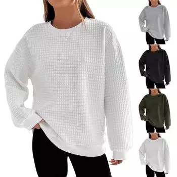 Женские повседневные толстовки с длинным рукавом, пуловеры, толстовки, топы L