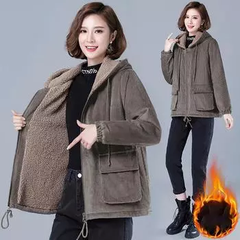 Женские повседневные топы больших размеров, зимняя короткая стеганая куртка, утолщенная теплая куртка на молнии XXXL