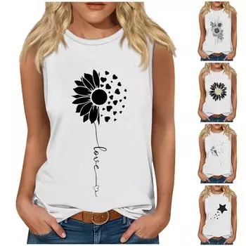 Женские повседневные топы, которые можно носить с леггинсами. Рубашки без рукавов. Майки. Блузки. L бежевый