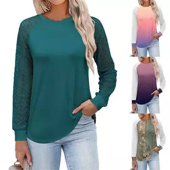 Женские повседневные топы L армия зеленый