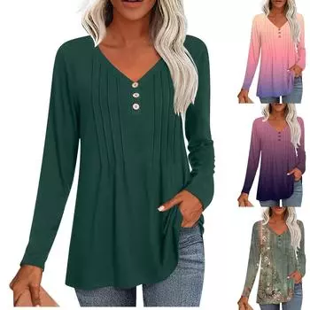 Женские повседневные топы L армия зеленый