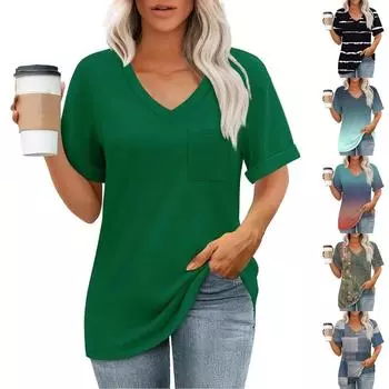 Женские повседневные топы с длинным рукавом L армия зеленый