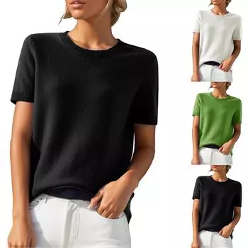 Женские повседневные топы с длинным рукавом L армия зеленый