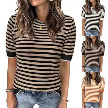 Женские повседневные топы с длинным рукавом S хаки