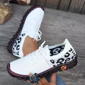 Женские повседневные туфли большого размера на плоской подошве, сшитые вручную в стиле пэчворк, новинка 2024 года, дышащая легкая спортивная обувь с тканой сеткой 36 белый